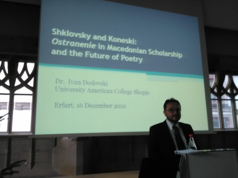 Assoc. Prof. Dr. Dodovski at Shklovsky Jubilee Conference in Germany