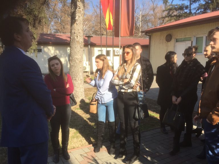 UACS SBEM and SL students visited the headquarters of the City of Skopje