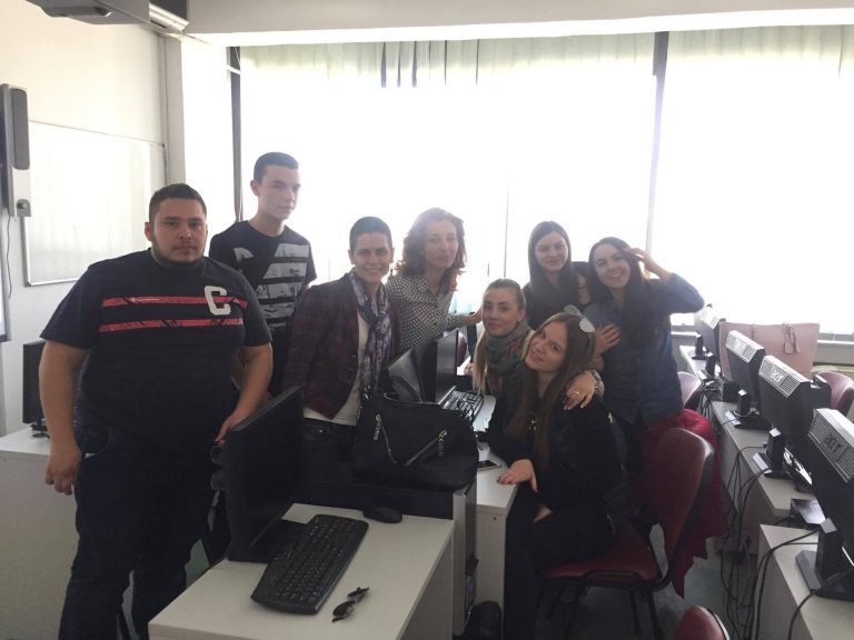 Студентите од ФДЕИОН при УАКС следеа гостинско предавање од директорот на „Бренд Унион“, г-ца Ира Бабиќ