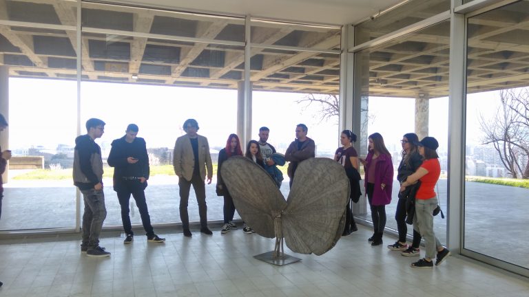 Студентите на ФАД при УАКС во посета на Музејот на современа уметност