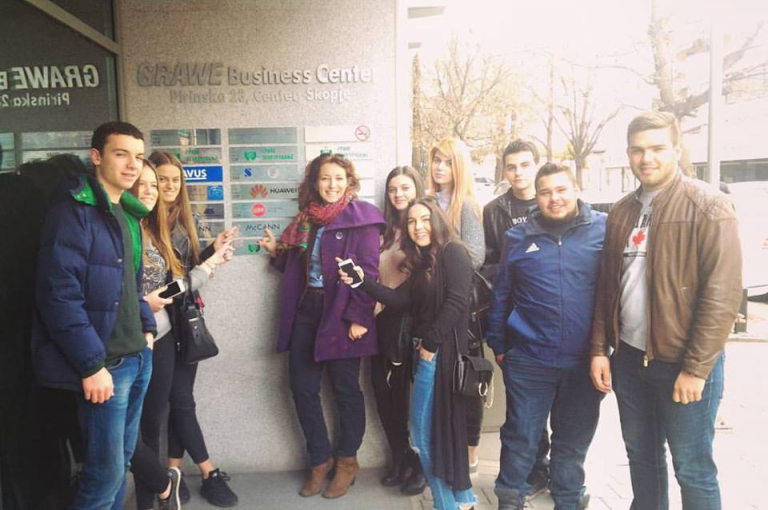 UACS Marketing students visited McCann Skopje – celebrating 20 years of creativity