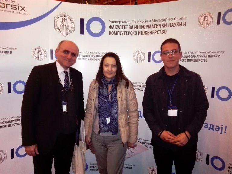 Наставниот  кадар на ФКТИ  презентираше два научни труда на 14-та годишна  конференција за информатика и информатички технологии