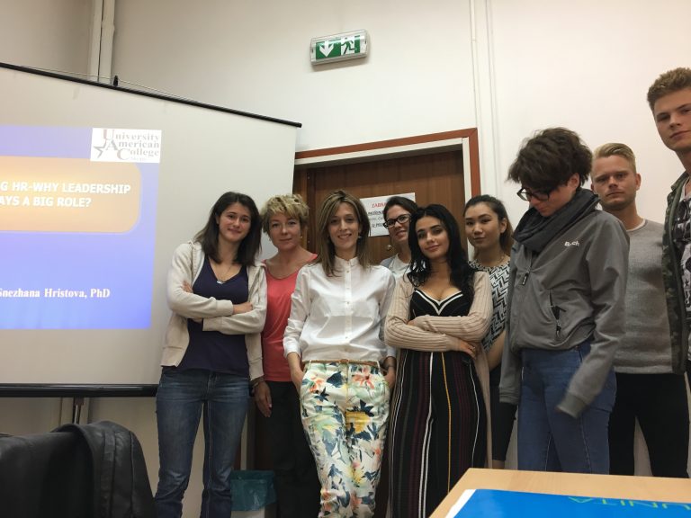 Asst. Prof. Snezhana Hristova, PhD, as a visiting lecturer at the Faculty of Management in Tourism and Hospitality at the University of Rijeka, Croatia