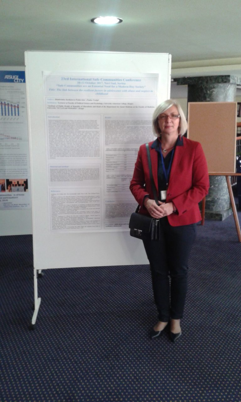 UACS School of Political Sciences and Psychology faculty member attended the 23rd International Safe Communities Conference