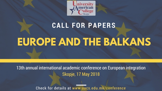Call for Papers for the 13th Annual UACS conference on European Integration