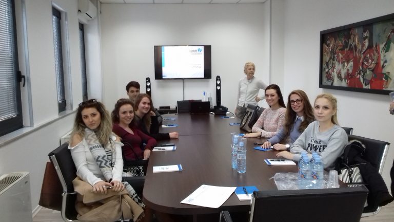 UACS students visit Macedonian financial institutions