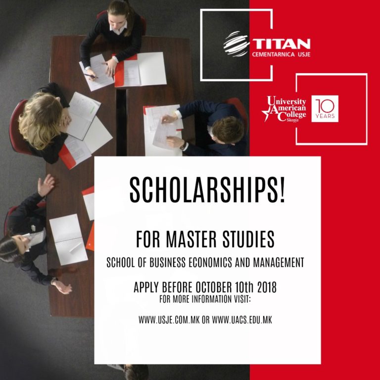 Scholarships for master studies
