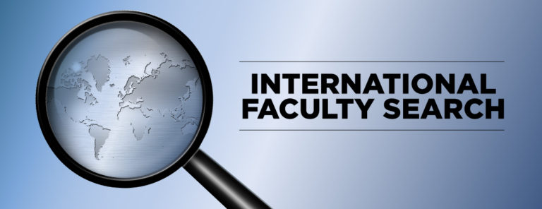 Open Call for expatriates – Faculty position available