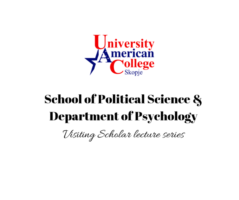 Visiting Scholar lecture series at UACS