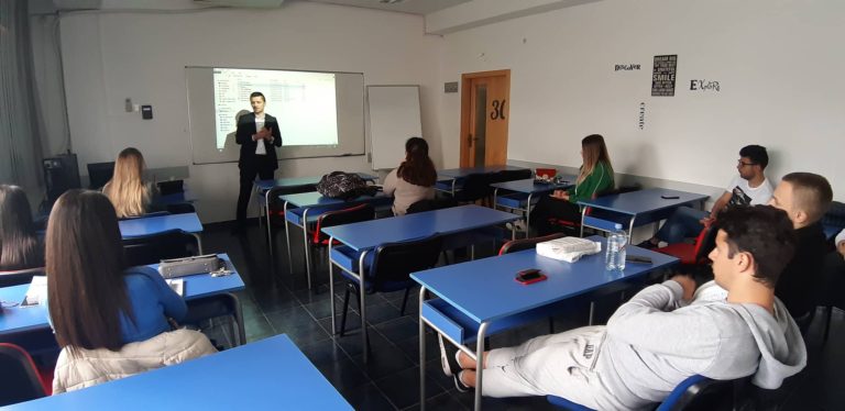 Guest lecturer from Kuehne+Nagel Macedonia at UACS