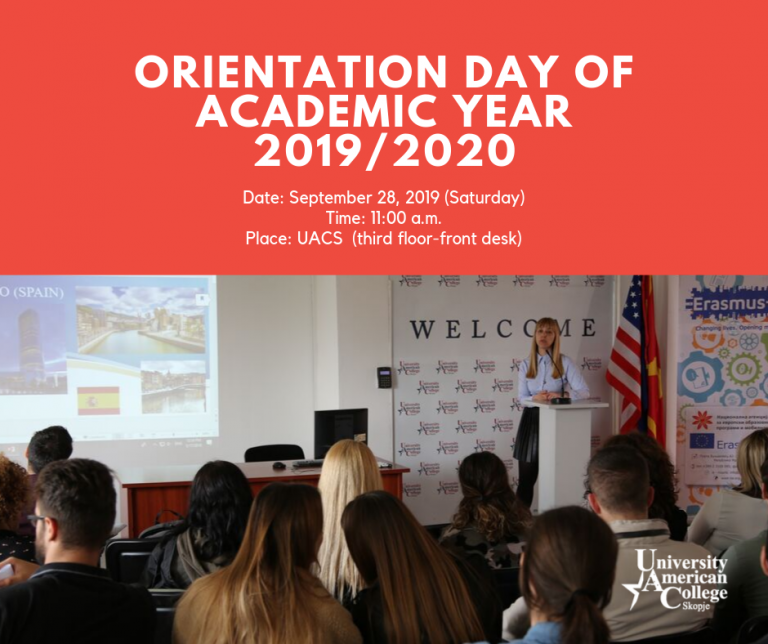Orientation Day of Academic Year 2019/2020