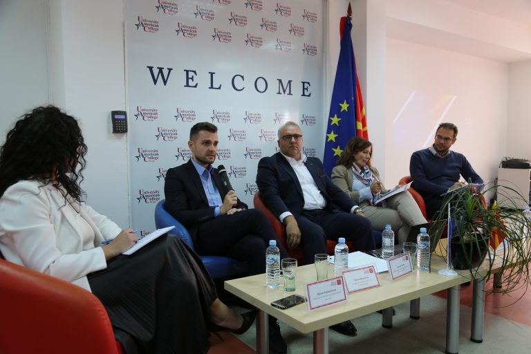 Панел дискусија на УАКС на тема “Cледните чекори за процесот на Европска интеграција за Република Северна Македонија”