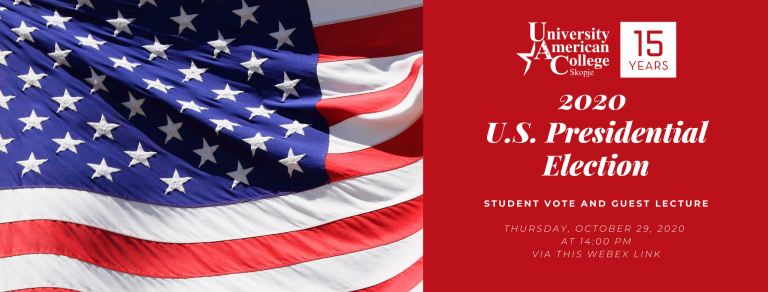 Student vote and Guest lecture on 2020 U.S. Presidential Election