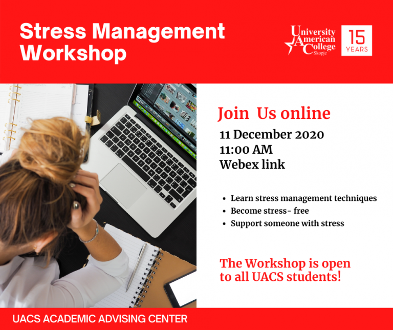 Stress Management Workshop for all UACS students