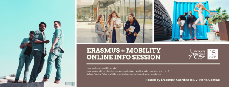UACS Erasmus+ Mobility ONLINE Info Session