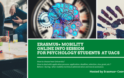 Erasmus+ Mobility ONLINE Info Session for Psychology students at UACS