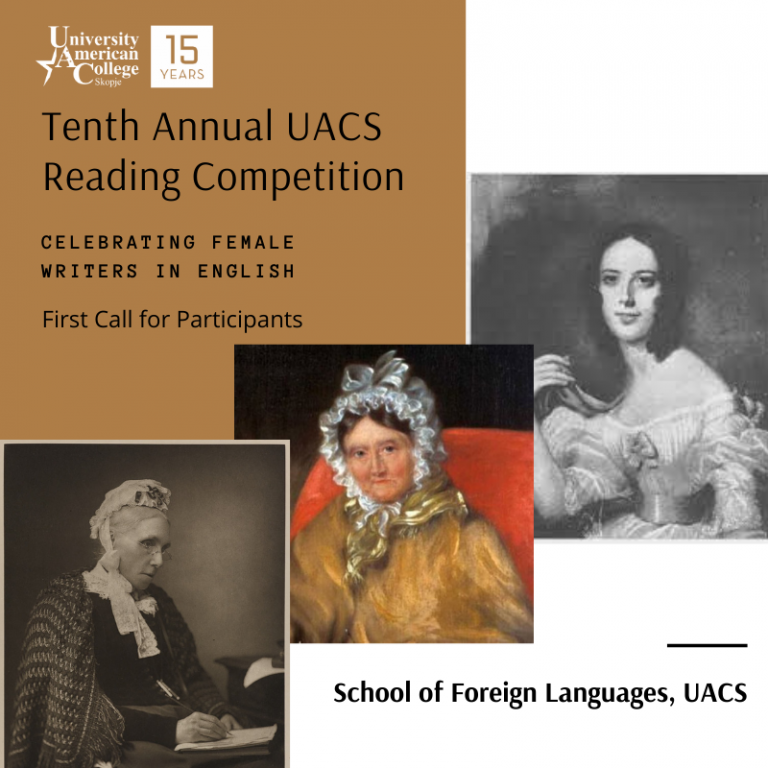 Tenth Annual UACS Reading Competition: Celebrating Female Writers in English (First Call for Participants)