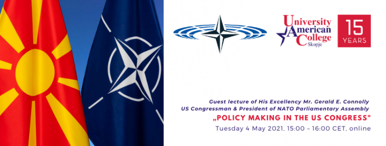 Guest lecture of H.E. Mr. Gerald E. Connolly, President of NATO Parliamentary Assembly  