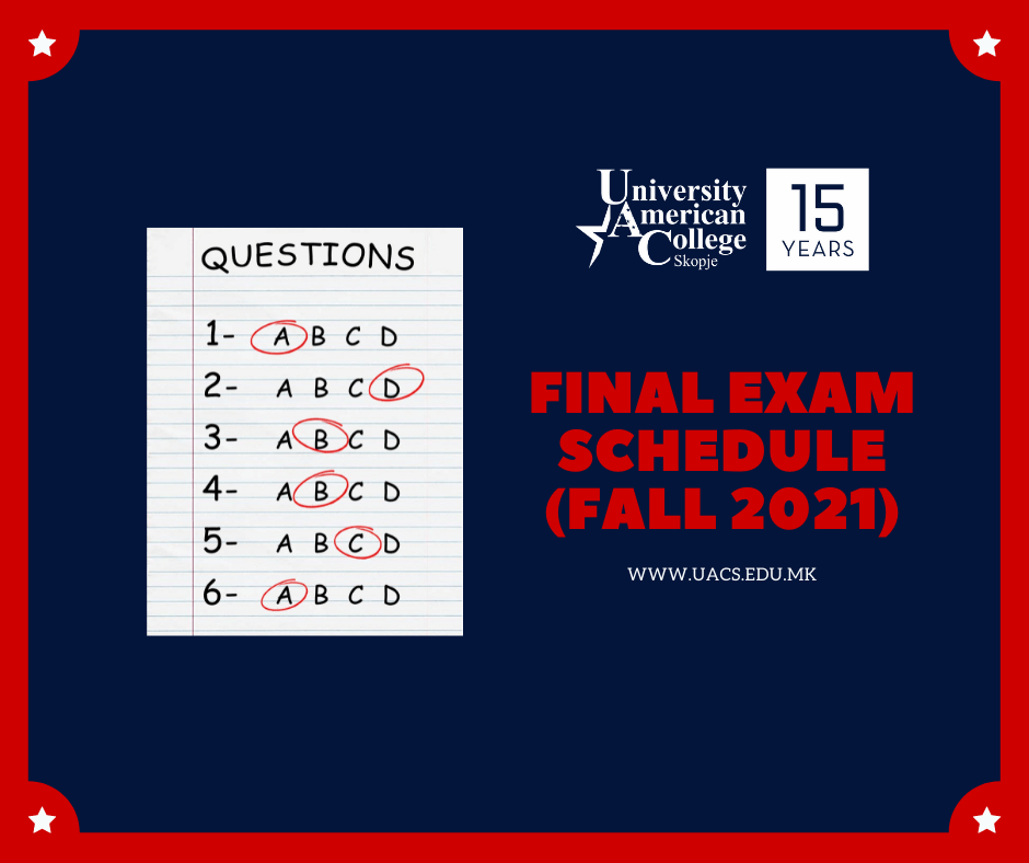 Ulm Final Exam Schedule Fall 2024 Schedule Fredia Tiphani