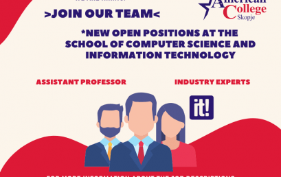 New open positions at the SCHOOL OF COMPUTER SCIENCE AND INFORMATION TECHNOLOGY