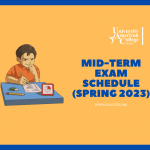 Mid-Term Exam SCHEDULE (Spring 2023)
