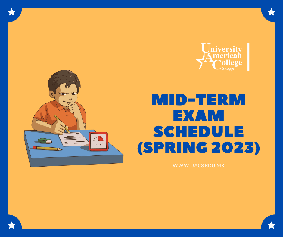 Mid-Term Exam SCHEDULE (Spring 2023)