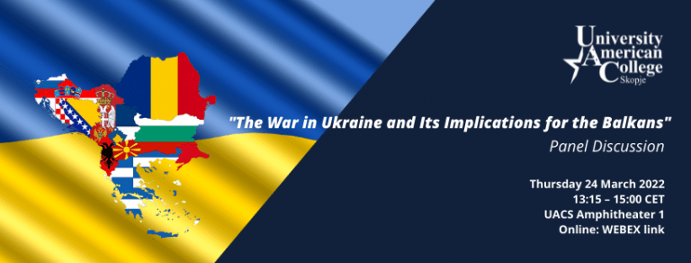 Panel Discussion: The War in Ukraine and Its Implications for the Balkans