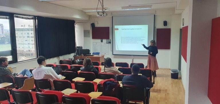 “Pitch, till it is done!” Saska Mishevska from IDEA Plus 360° Communications held a guest lecture in UACS on how Marketing Agencies conduct campaign pitch presentations