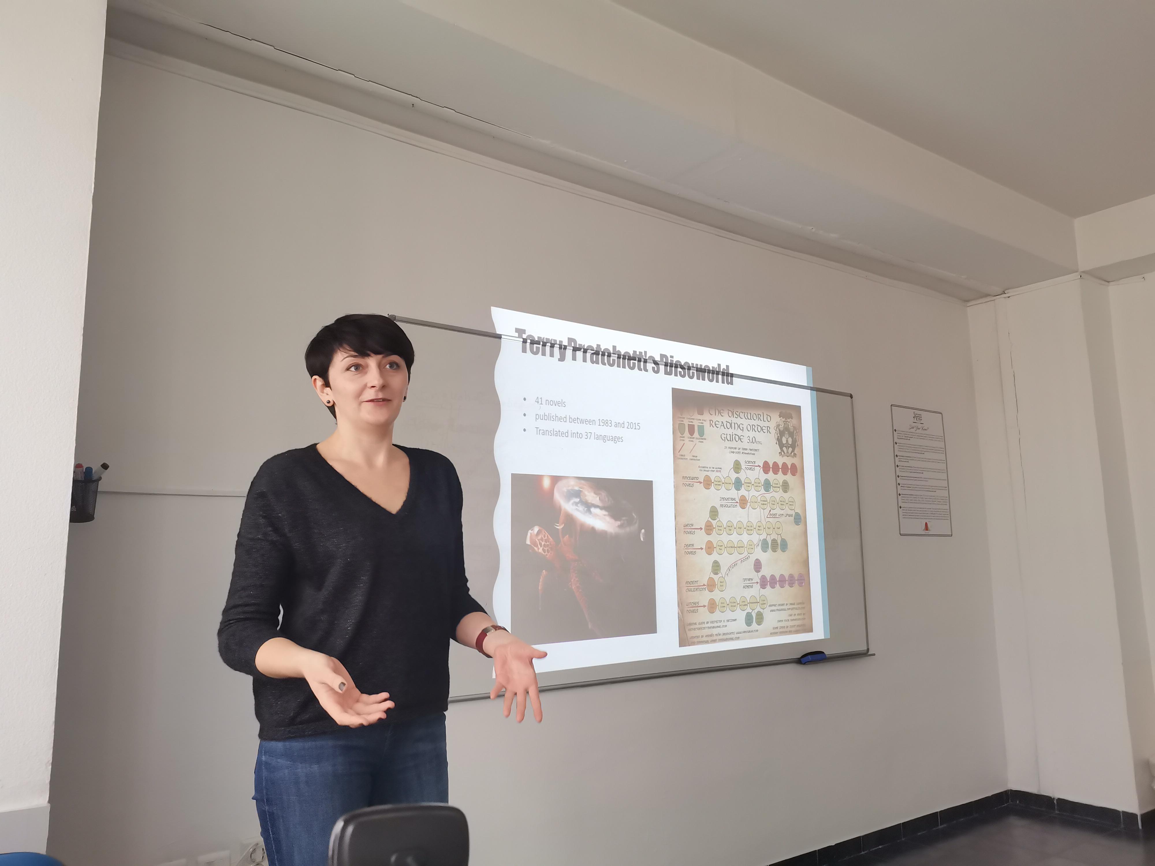 Katarzyna Demian from the Carpathian State College, Poland – Guest lecturer at UACS