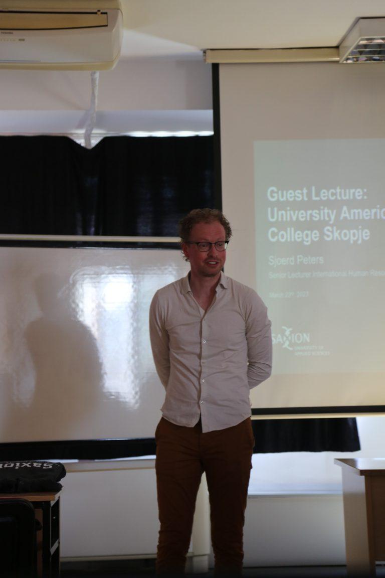 Lecture by Sjoerd Peters, Saxion University of Applied Sciences