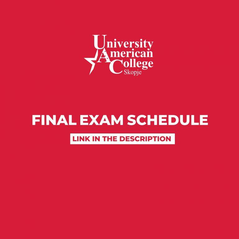 Final Exams – Fall Semester of the Academic Year 2023/2024