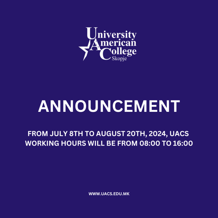 UACS Announcement (Working Hours)