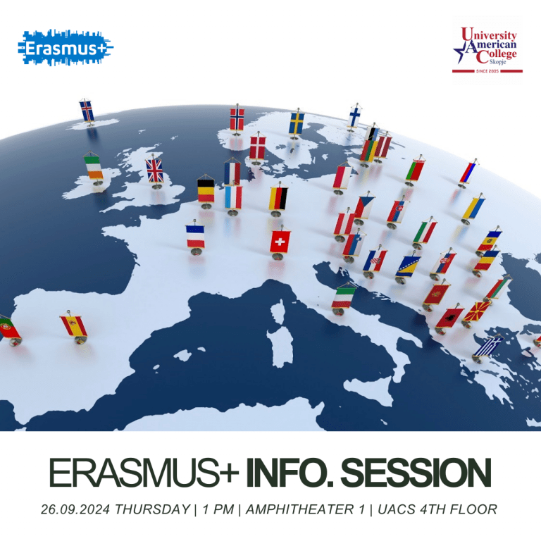 UACS Erasmus+ Info. Session (26.09.2024 – Thursday, at 1 PM)