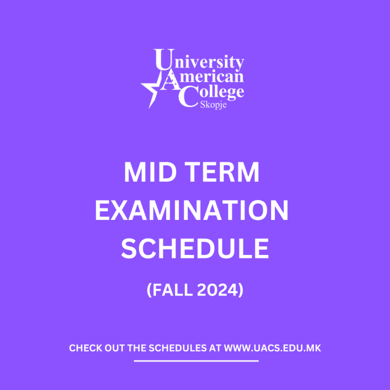 MID TERM EXAMINATION SCHEDULES (FALL 2024)