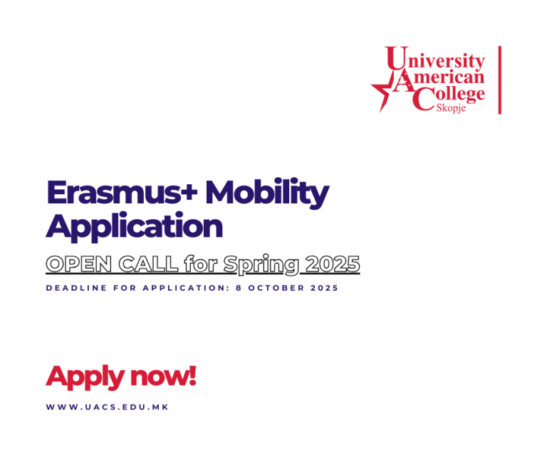 UACS Erasmus+ Mobility Application for Spring 2025