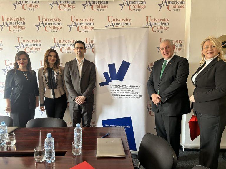 Securities and Exchange Commision sign a Memorandum for cooperation with UACS