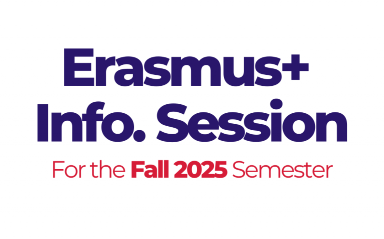 Erasmus+ Mobility Info. Session for the Fall Semester 2025