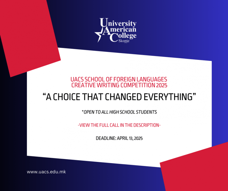 UACS School of Foreign Languages Creative Writing Competition 2025: “A Choice That Changed Everything”